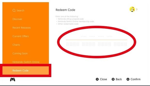 Nintendo Switch Gift Card/Key Activation