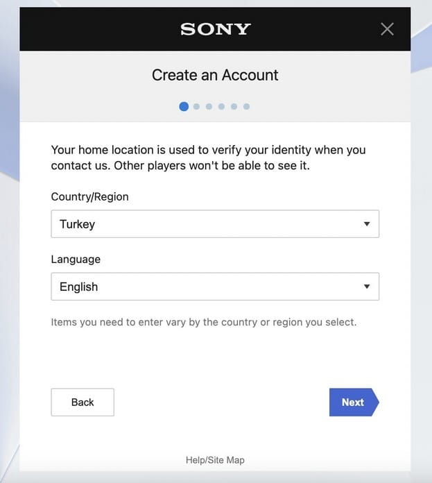 Выбрать регион и язык