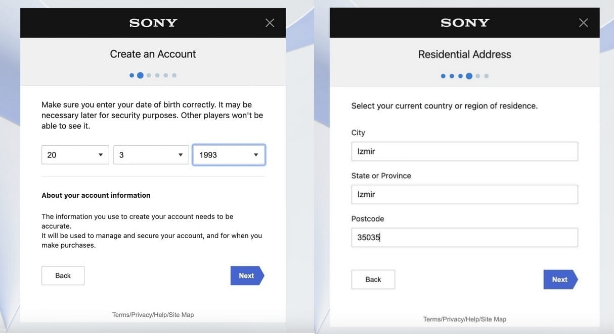 Указать турецкие данные