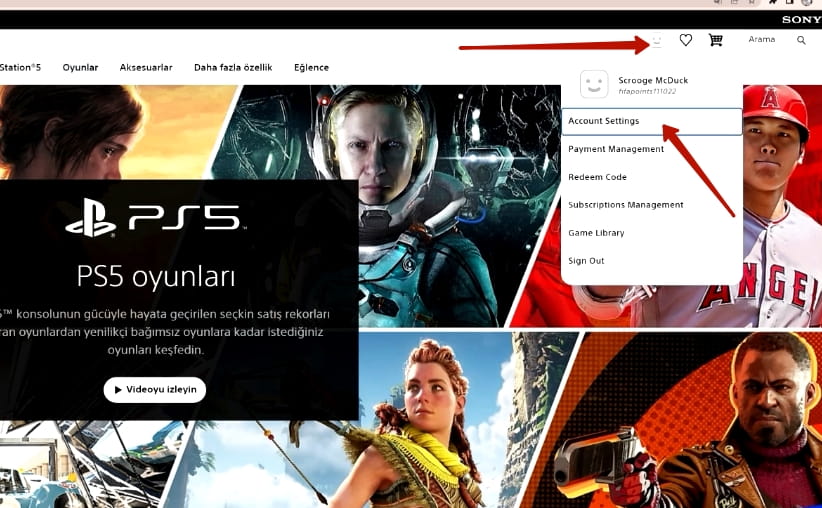 Алгоритм действий на через официальный сайт SONY