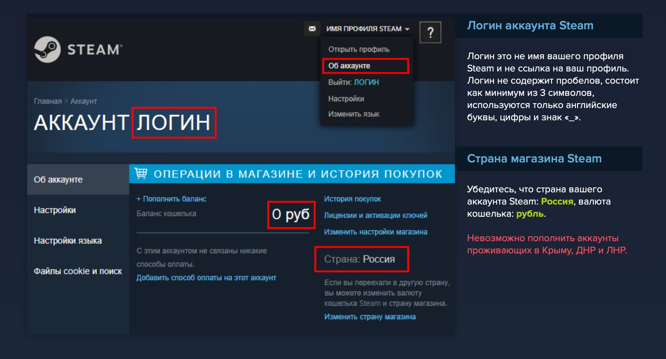 Как найти логин в клиенте Steam