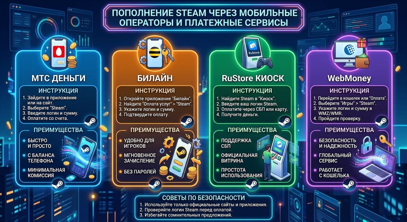 Мобильные операторы и платежные сервисы