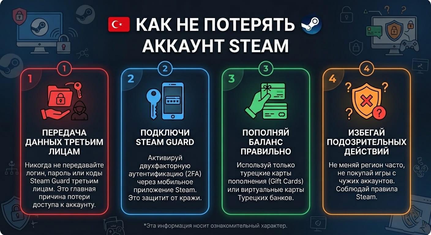 Как не потерять аккаунт Steam