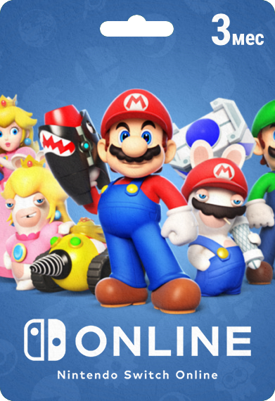Подписка Nintendo Switch Online США на 3 месяца Семейная