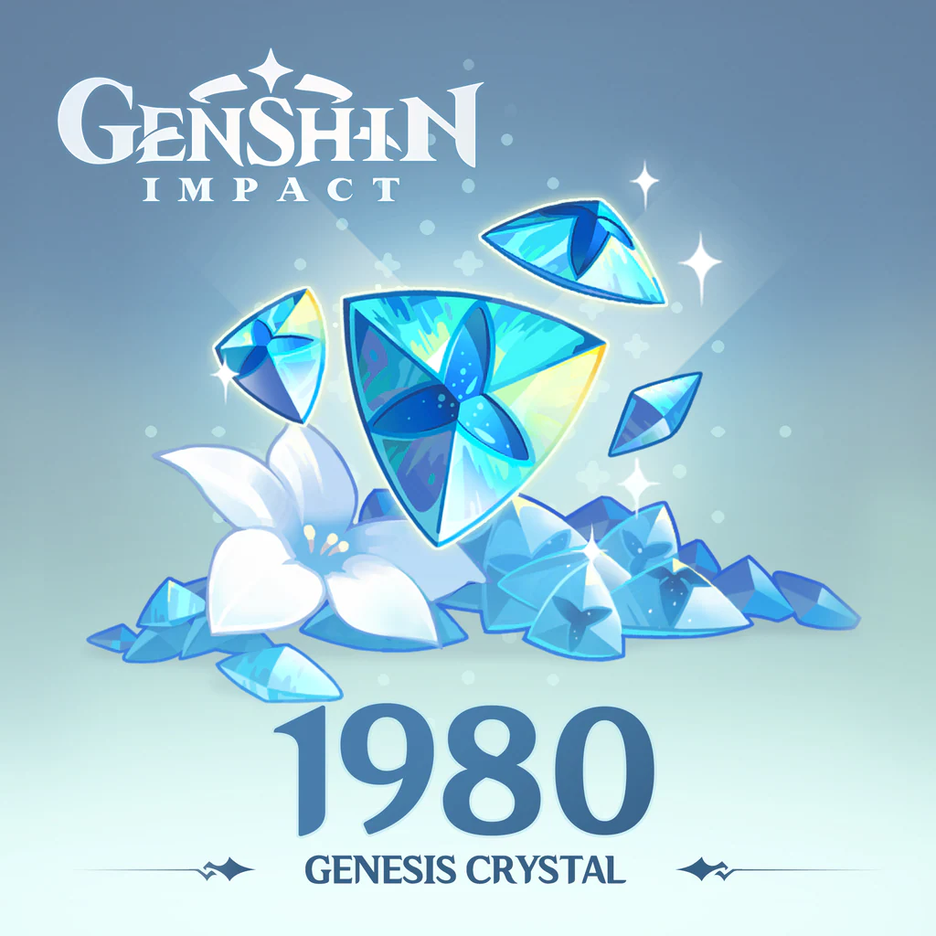 Genshin Impact 1980 кристаллов сотворения+260 в подарок