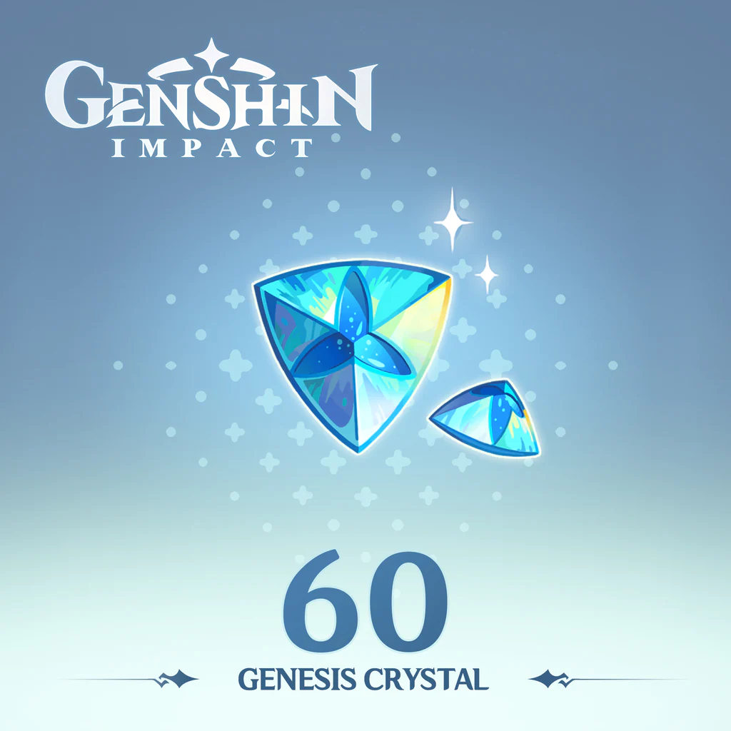 Genshin Impact 60 кристалов сотворения для игры Геншин Импакт