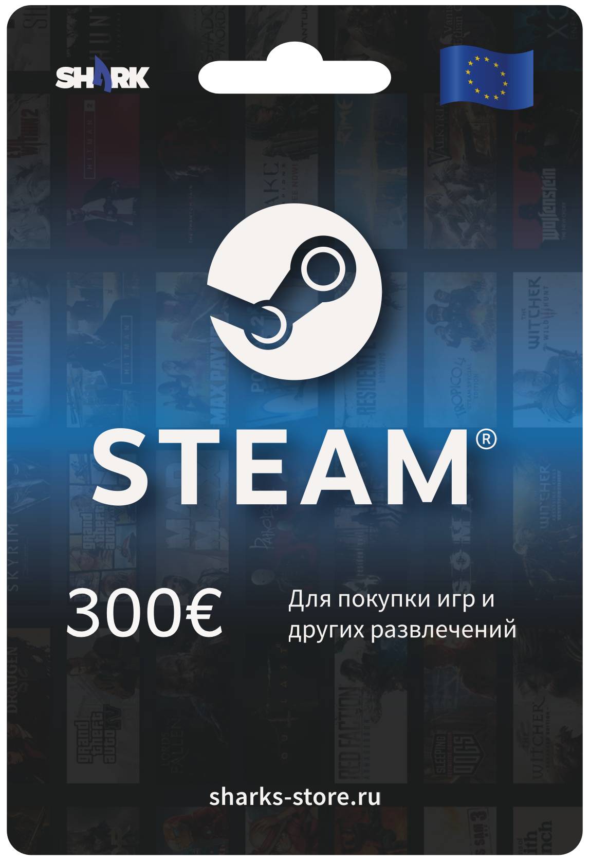 Steam gift card 300 EUR (Europe)