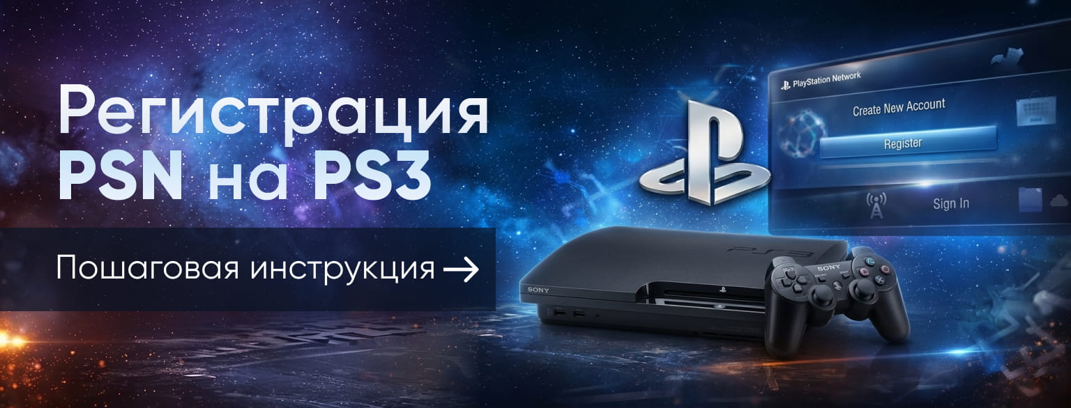 Как зарегистрироваться в PlayStation Network на PS3 в 2026 году — пошаговая инструкция