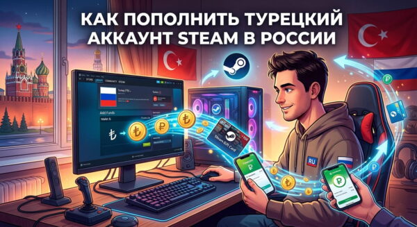 Как пополнить турецкий Steam в России